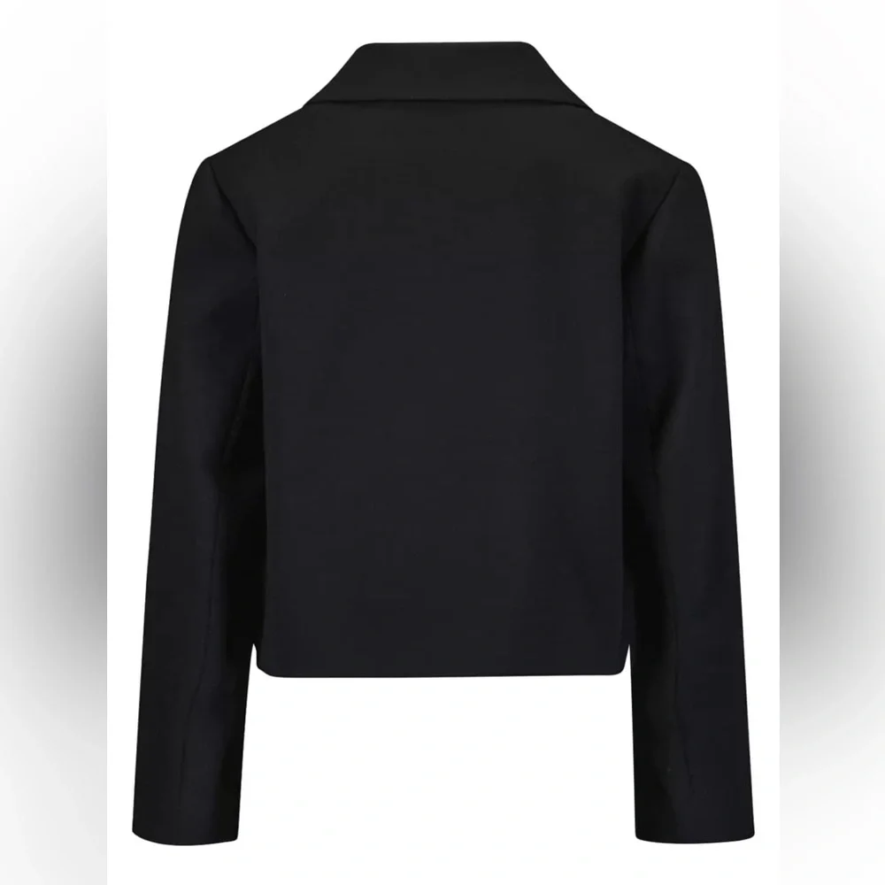 Twinset Black Emblem Blazer, size Small/16y NWT - Picture 2 of 6